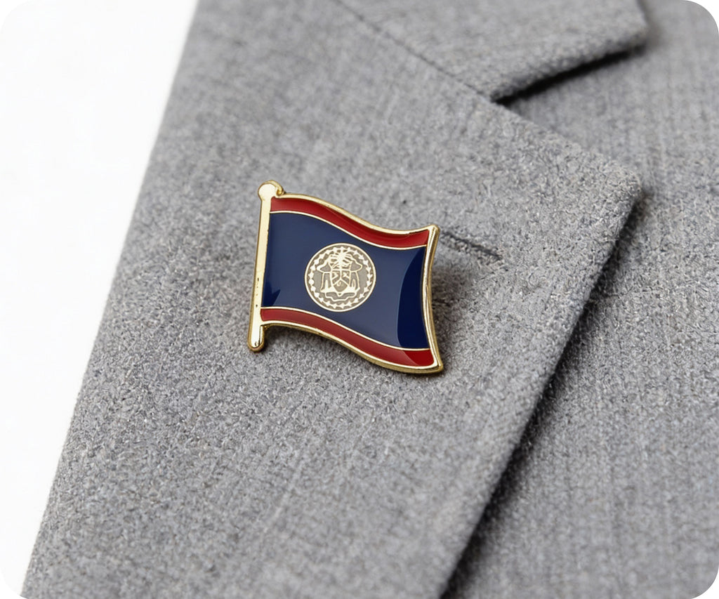 Belize Flag Pin Badge