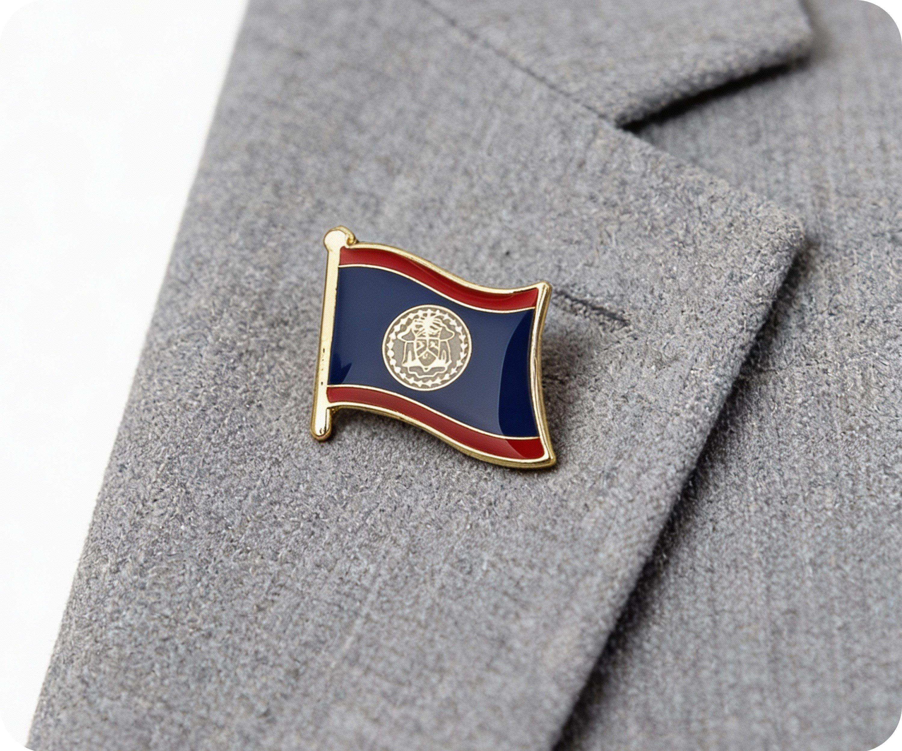 Belize Flag Pin Badge
