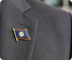 Belize Flag Pin Badge