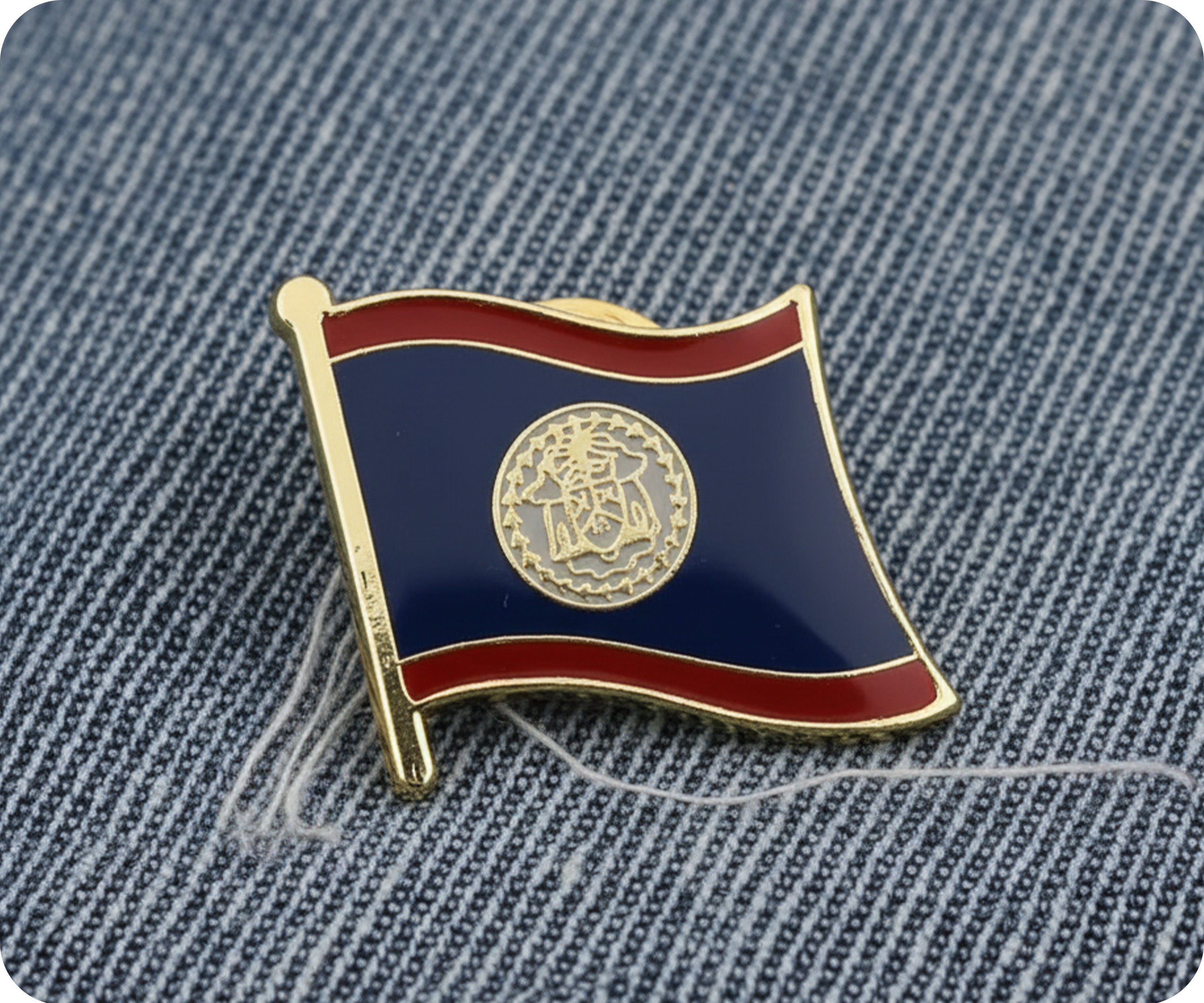 Belize Flag Pin Badge