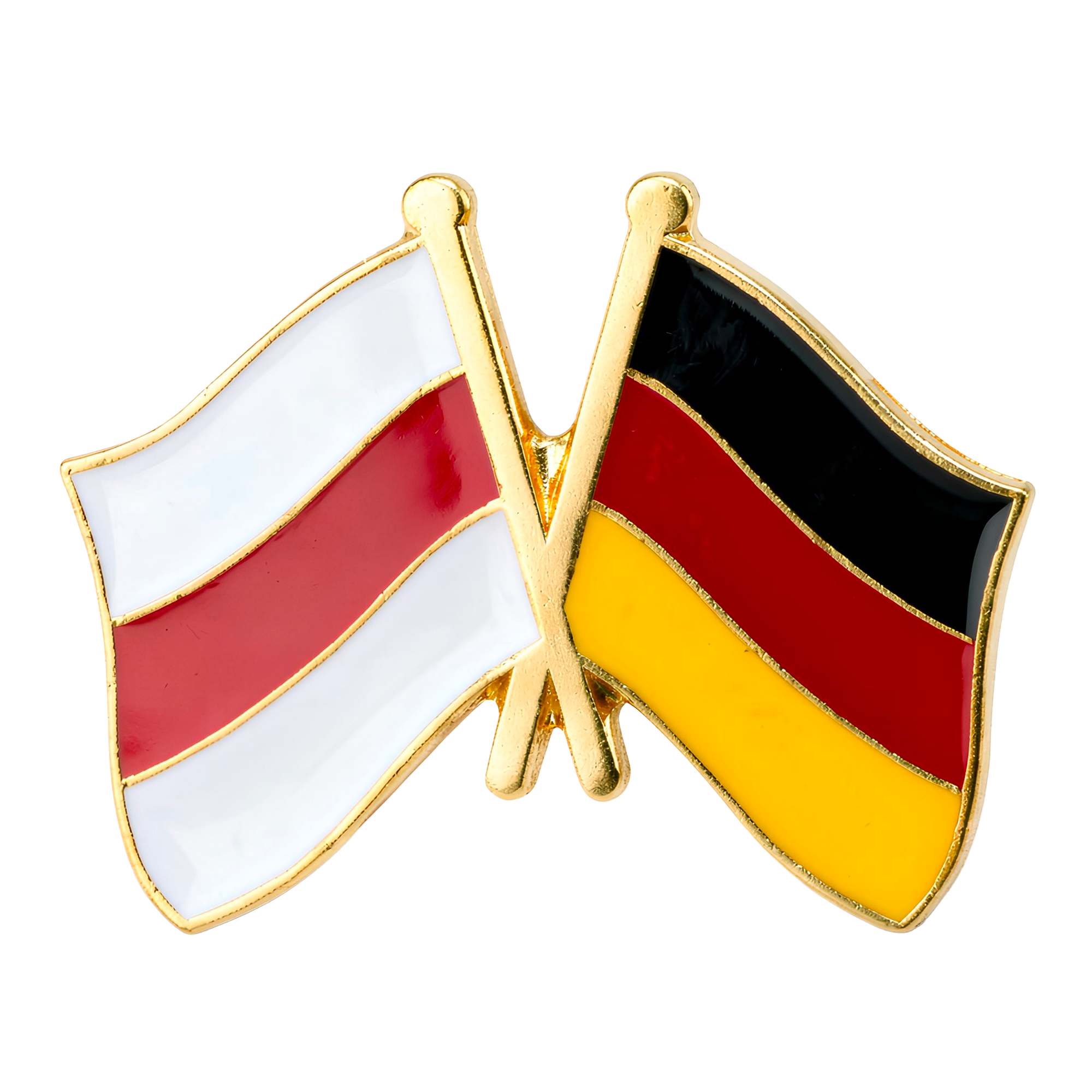 Insignia de alfiler de amistad de Bielorrusia (franja roja) y Alemania Imagen principal del producto