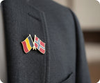 Belgium & Norway Friendship Pin Badge