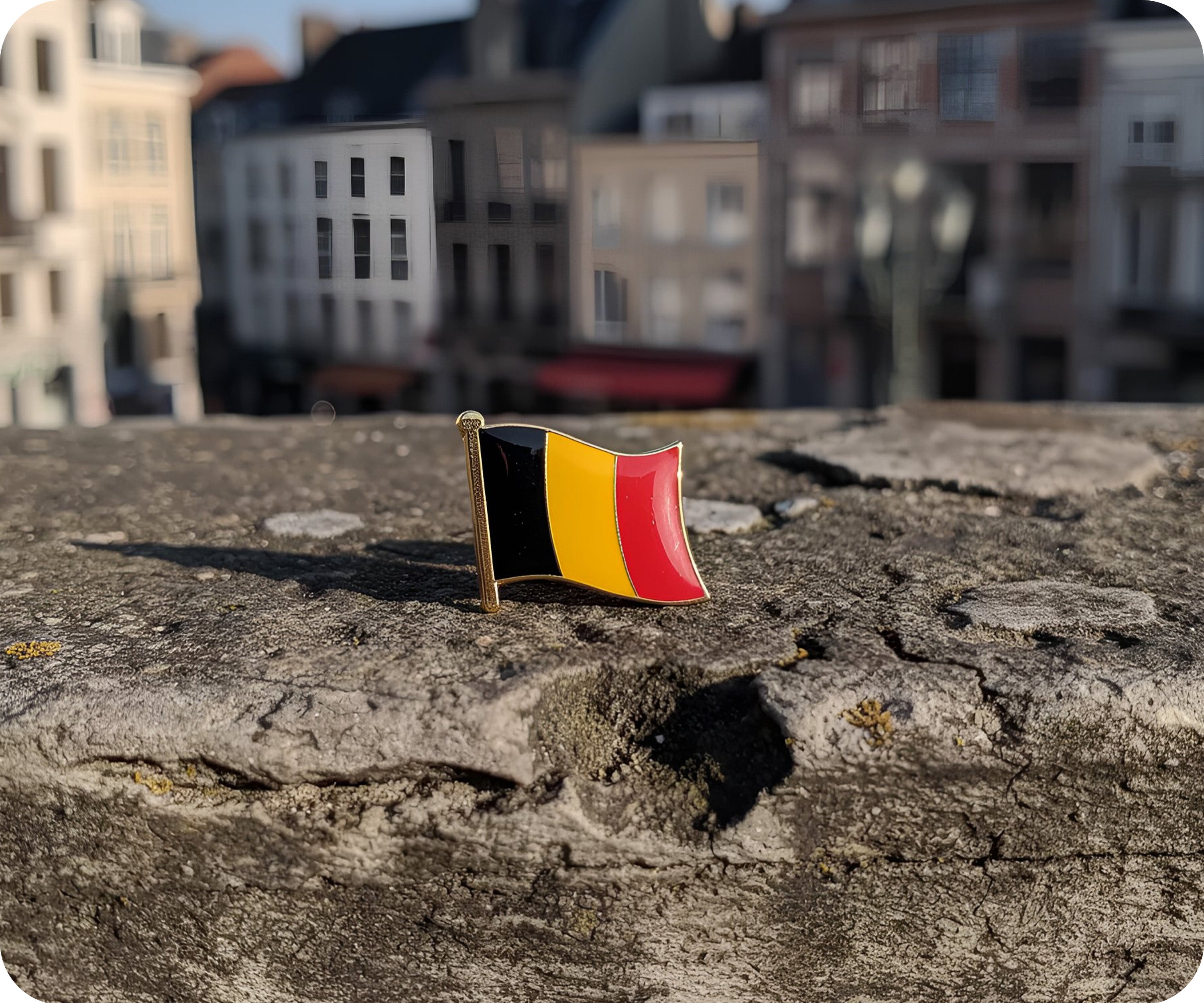 Pin con la bandera de Bélgica  Imagen secundaria del producto