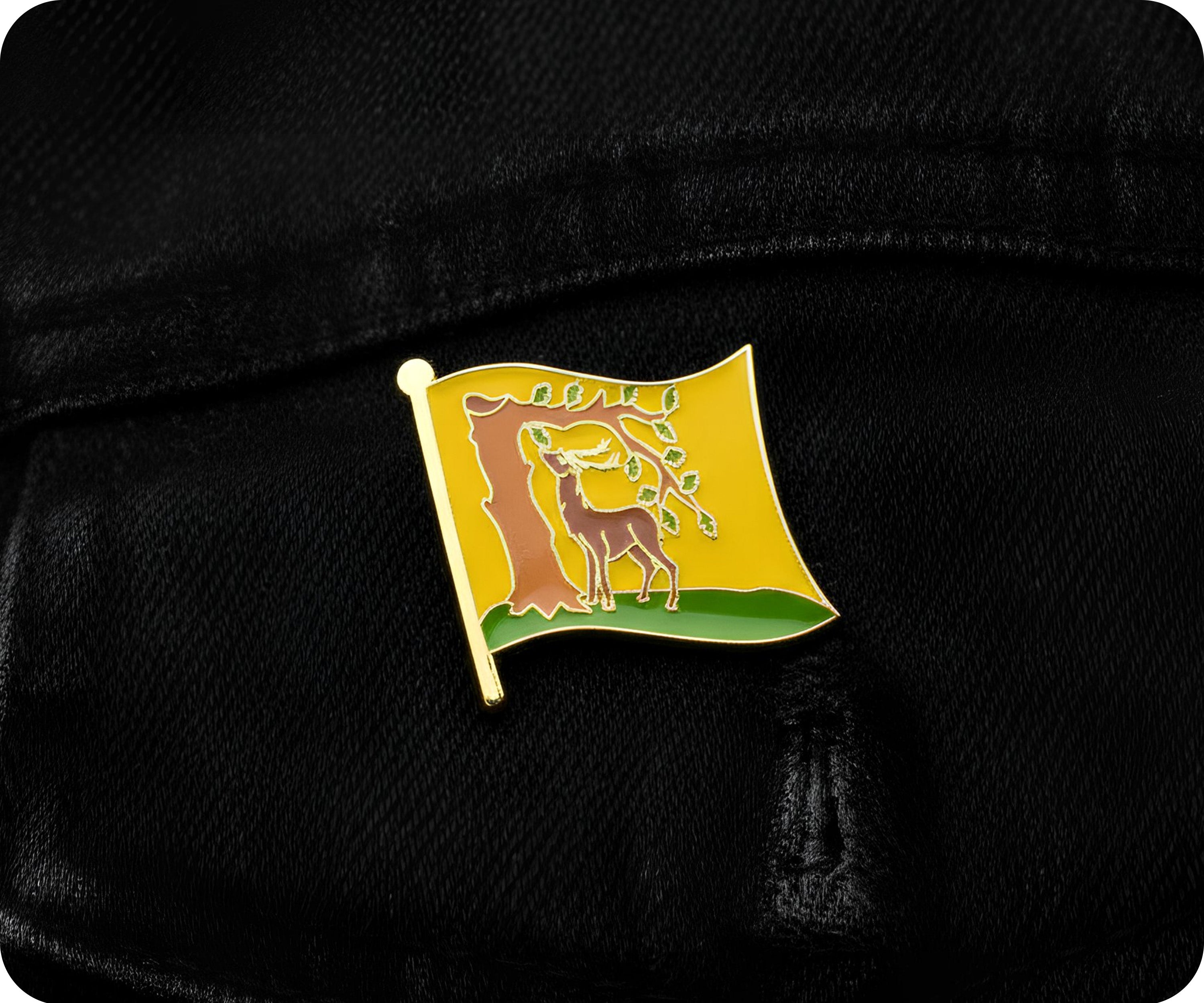 Berkshire English County Flag Pin Badge