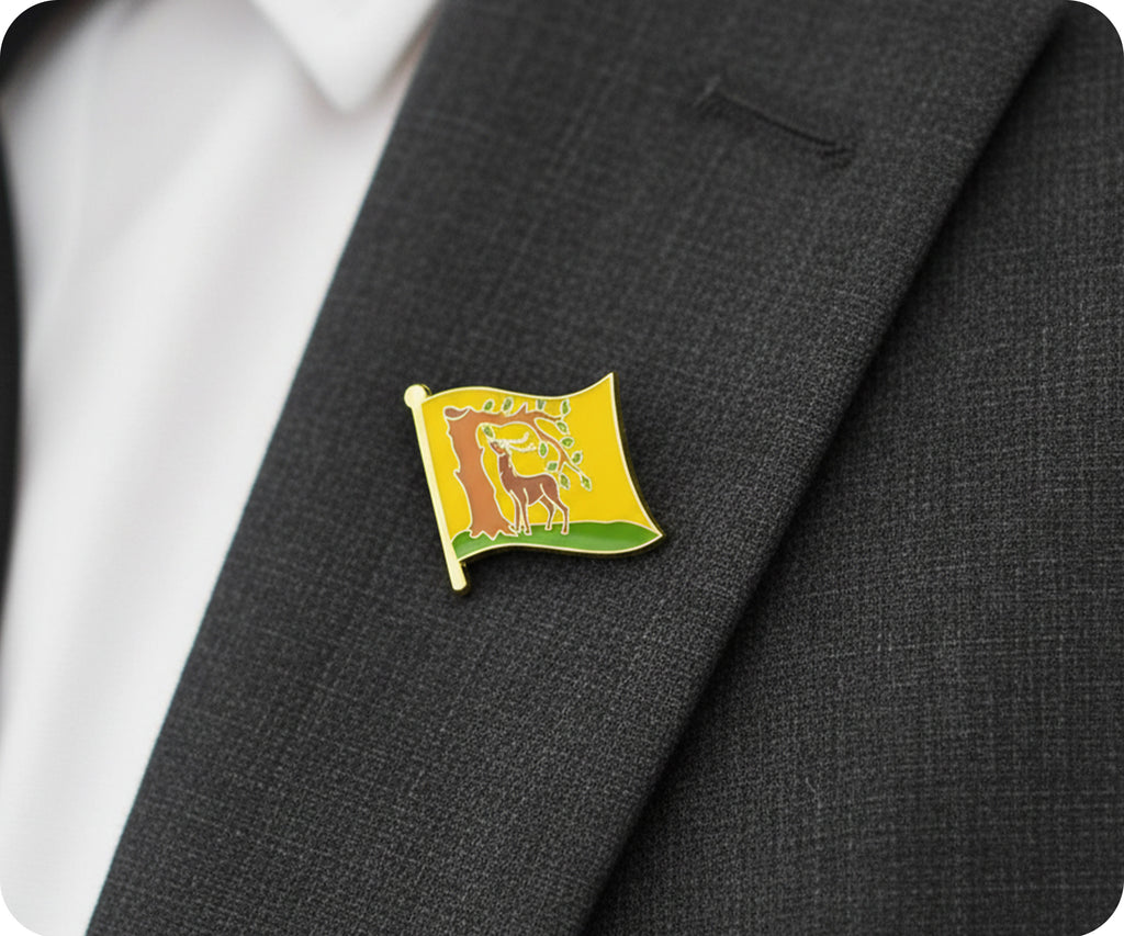 Berkshire English County Flag Pin Badge