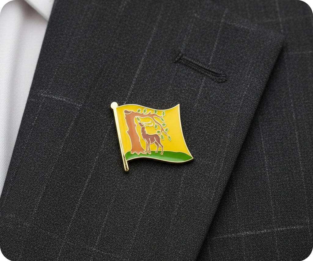 Berkshire English County Flag Pin Badge
