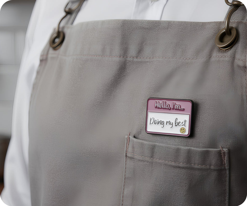 Hello I'm A Doing My Best Pin Badge