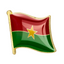 Burkina Faso Flag Pin Badge
