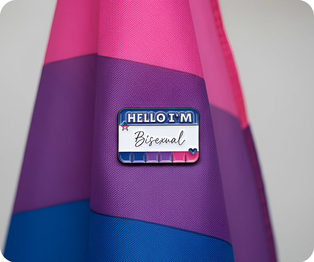 Hello I'm Bisexual Pin Badge
