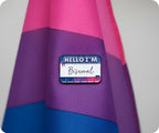Hello I'm Bisexual Pin Badge