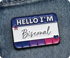 Hello I'm Bisexual Pin Badge