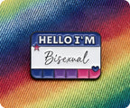 Hello I'm Bisexual Pin Badge