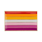 Lesbian Pride Rectangle Flag Pin Badge