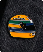 Racing Helmet Enamel Lapel Pin Badge
