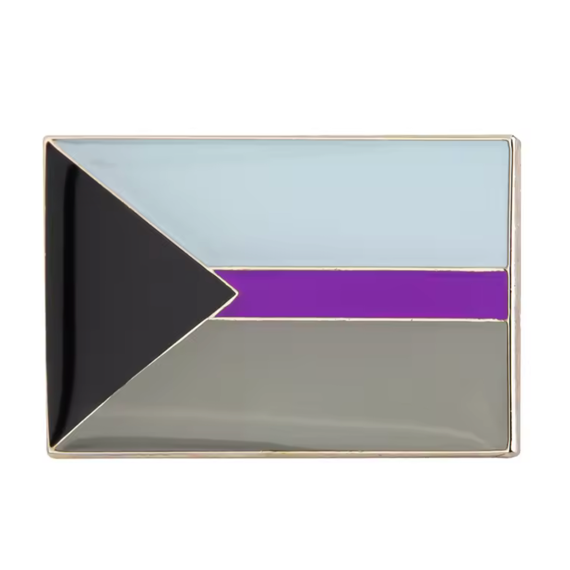 Demisexual Rectangle Pride Pin Badge