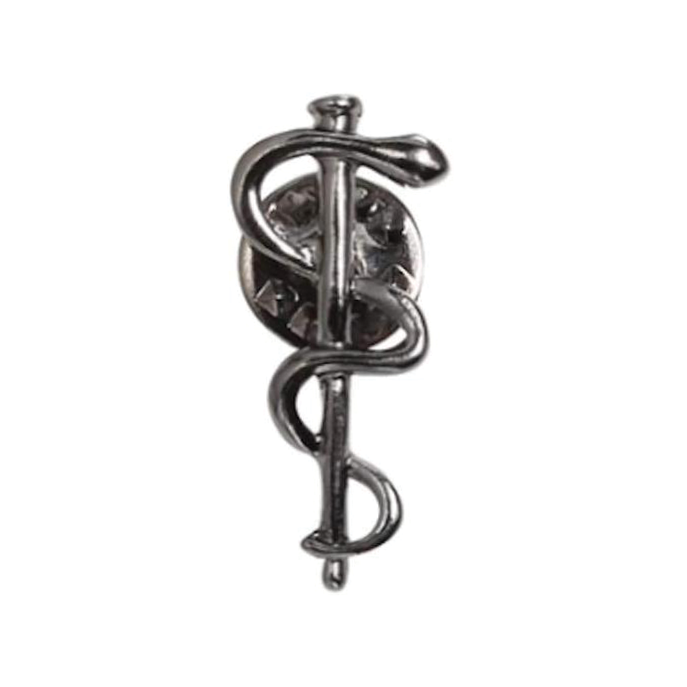 Insignia de serpiente médica negra Imagen principal del producto