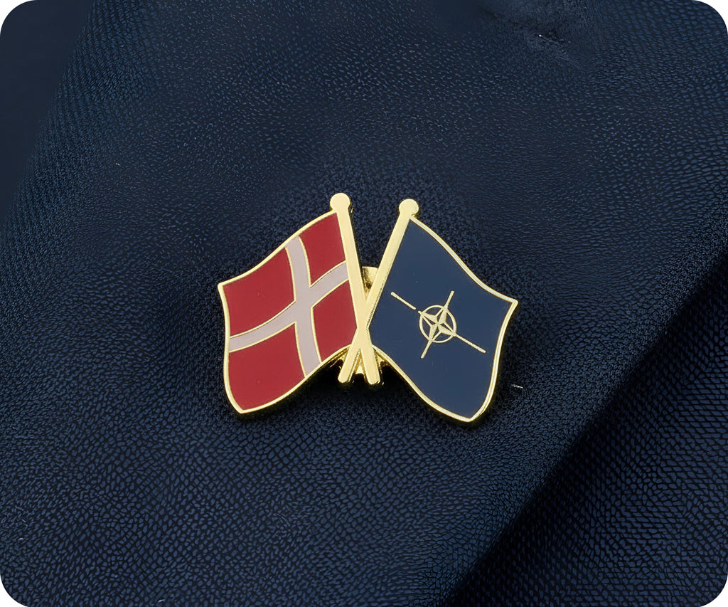 Denmark & NATO Friendship Pin Badge