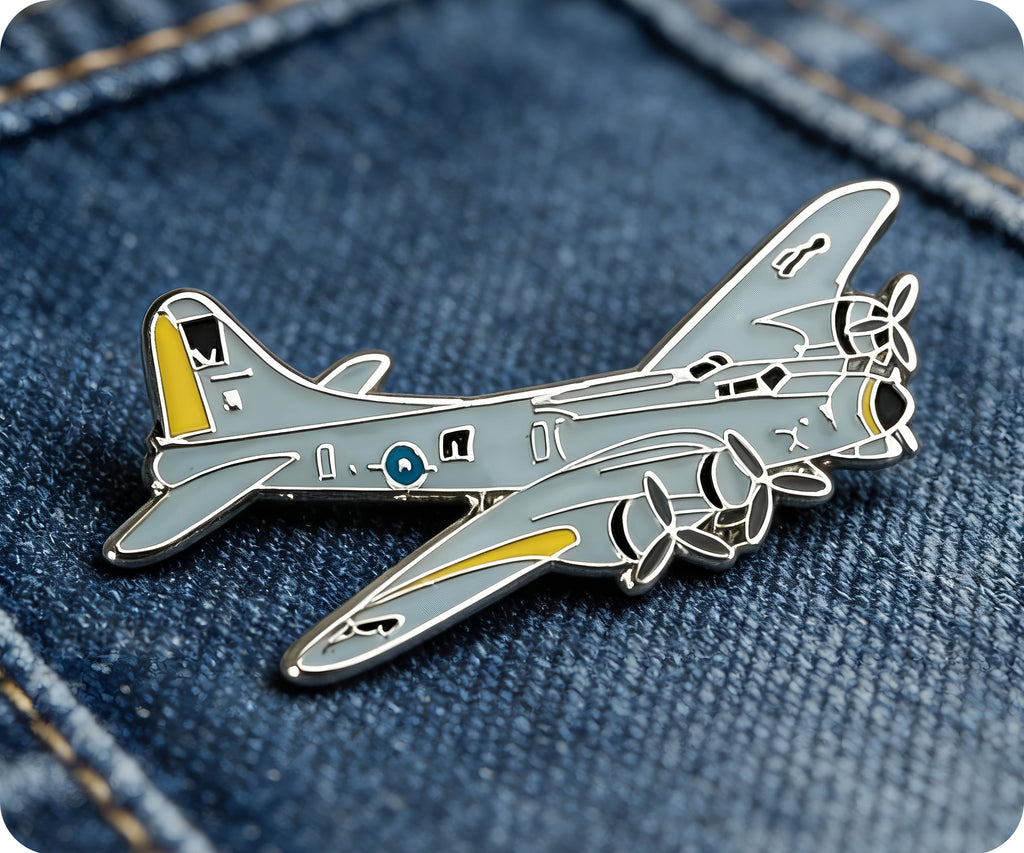 WW2 Bomber Aeroplane Pin Badge