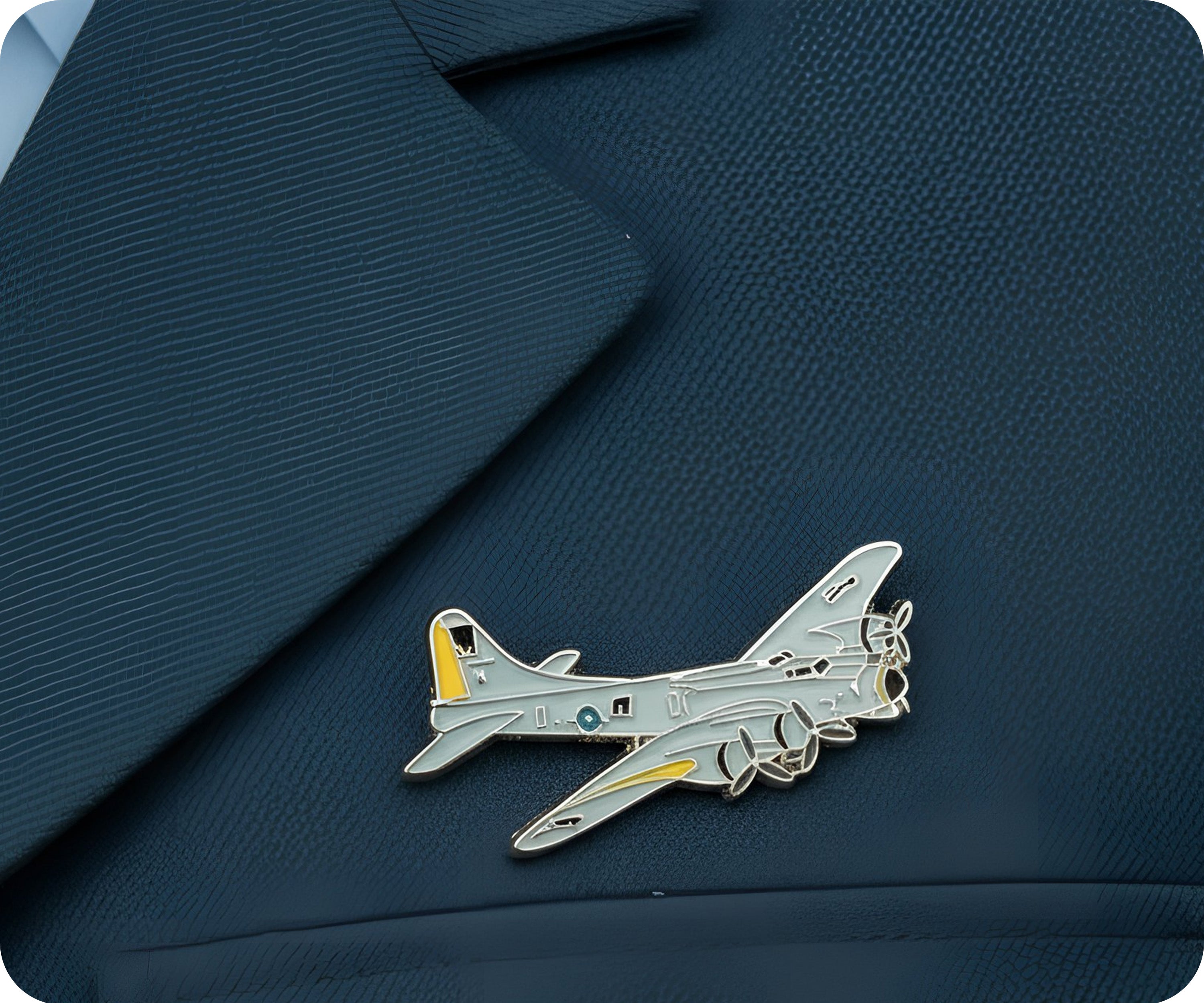 WW2 Bomber Aeroplane Pin Badge