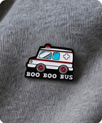 Boo Boo Bus Ambulance Enamel Pin Badge