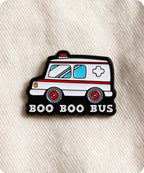 Boo Boo Bus Ambulance Enamel Pin Badge