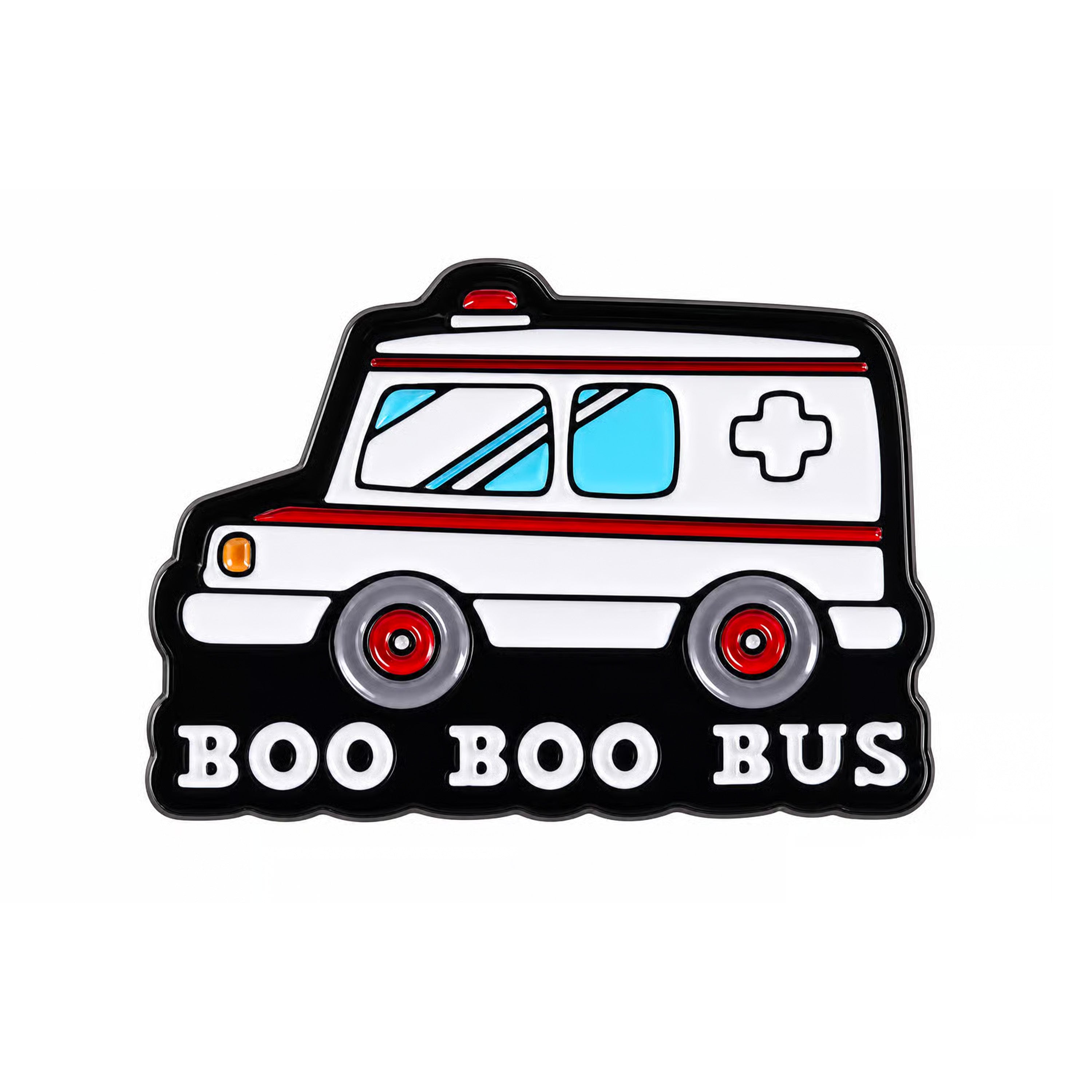 Boo Boo Bus Ambulance Enamel Pin Badge