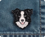 Border Collie Dog Pin Badge