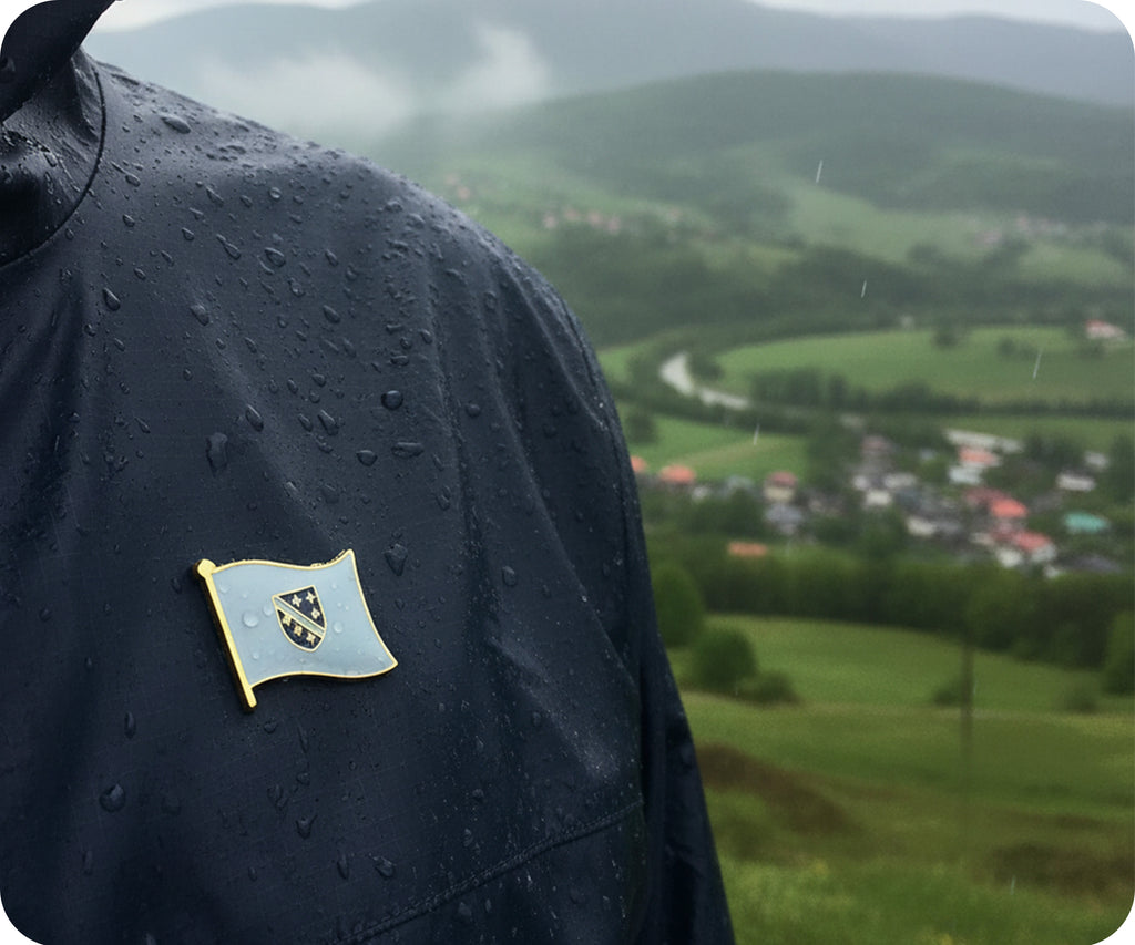 Arms Of Kotromanić Bosnia Flag Pin Badge