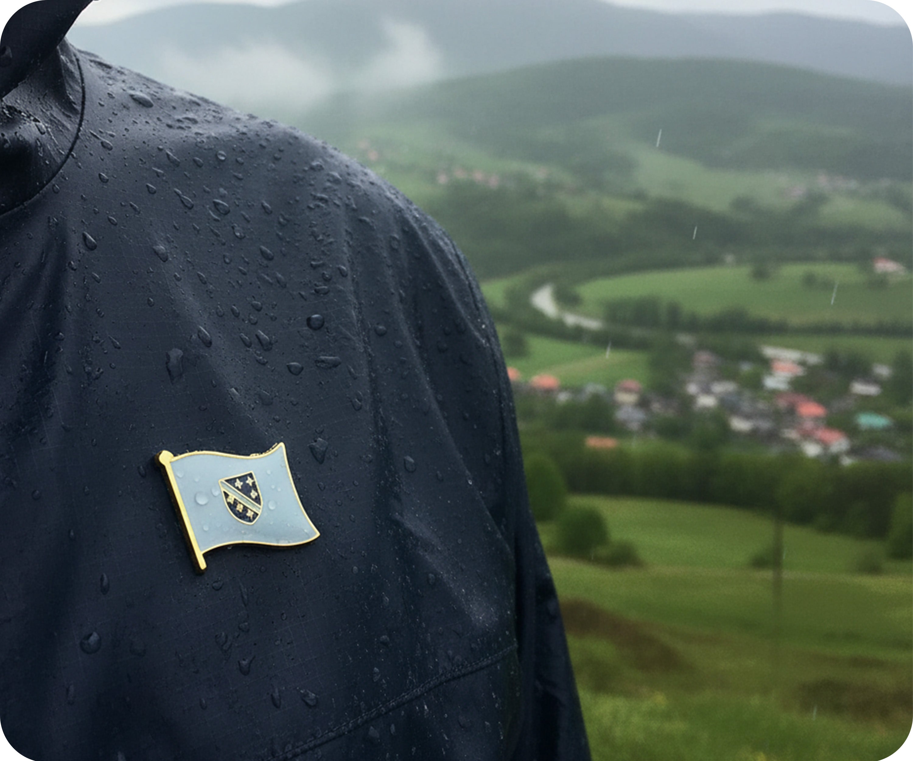 Arms Of Kotromanić Bosnia Flag Pin Badge