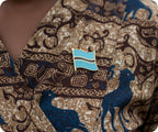 Botswana Flag Pin Badge