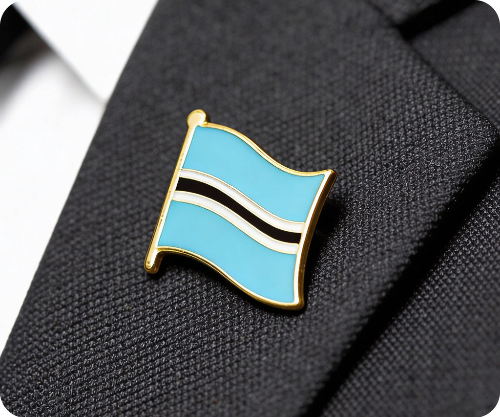 Botswana Flag Pin Badge