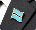 Botswana Flag Pin Badge