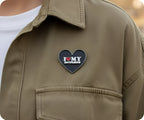 I Love My Boyfriend Heart Pin Badge