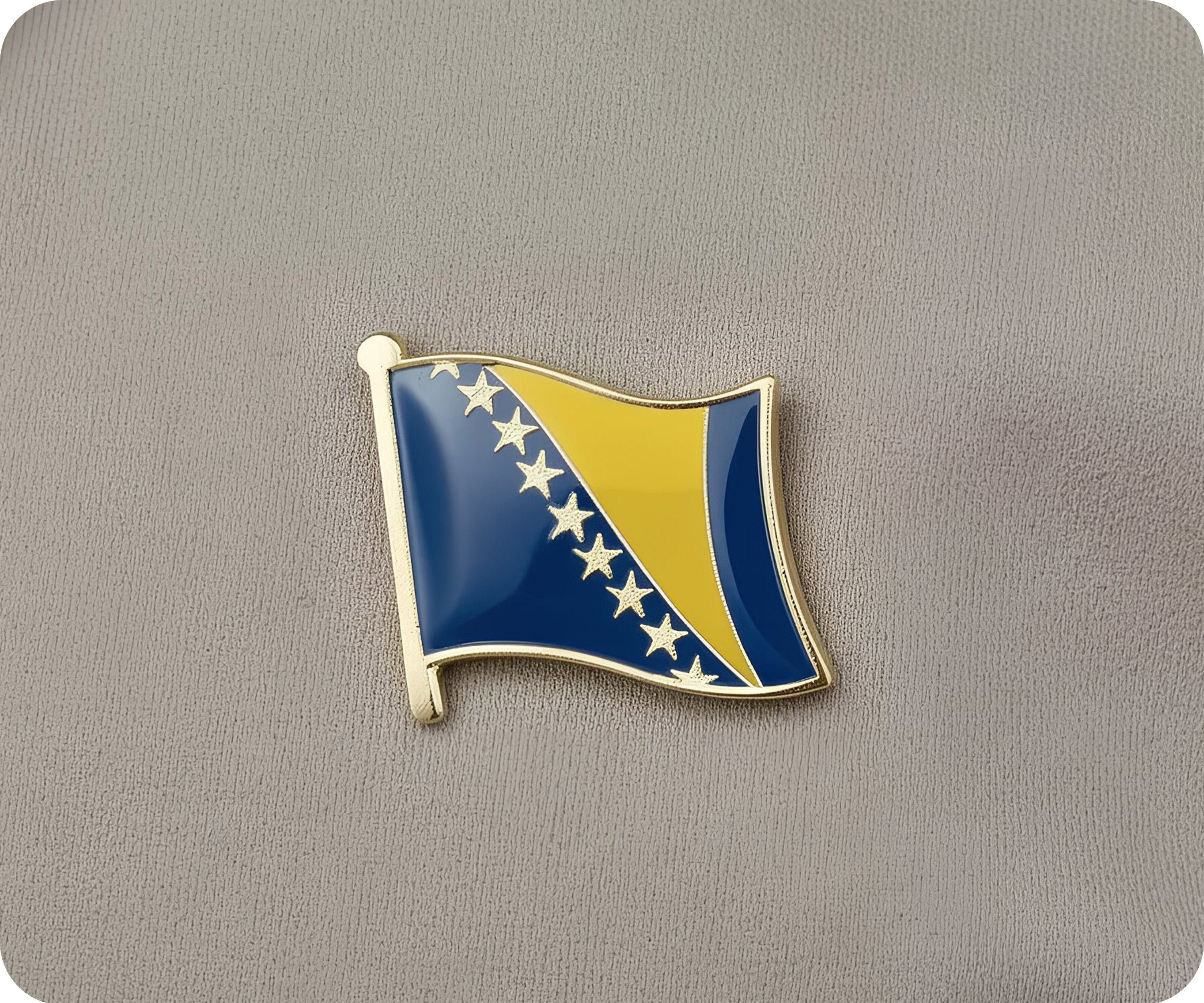 Bosnia and Herzegovina Flag Pin Badge