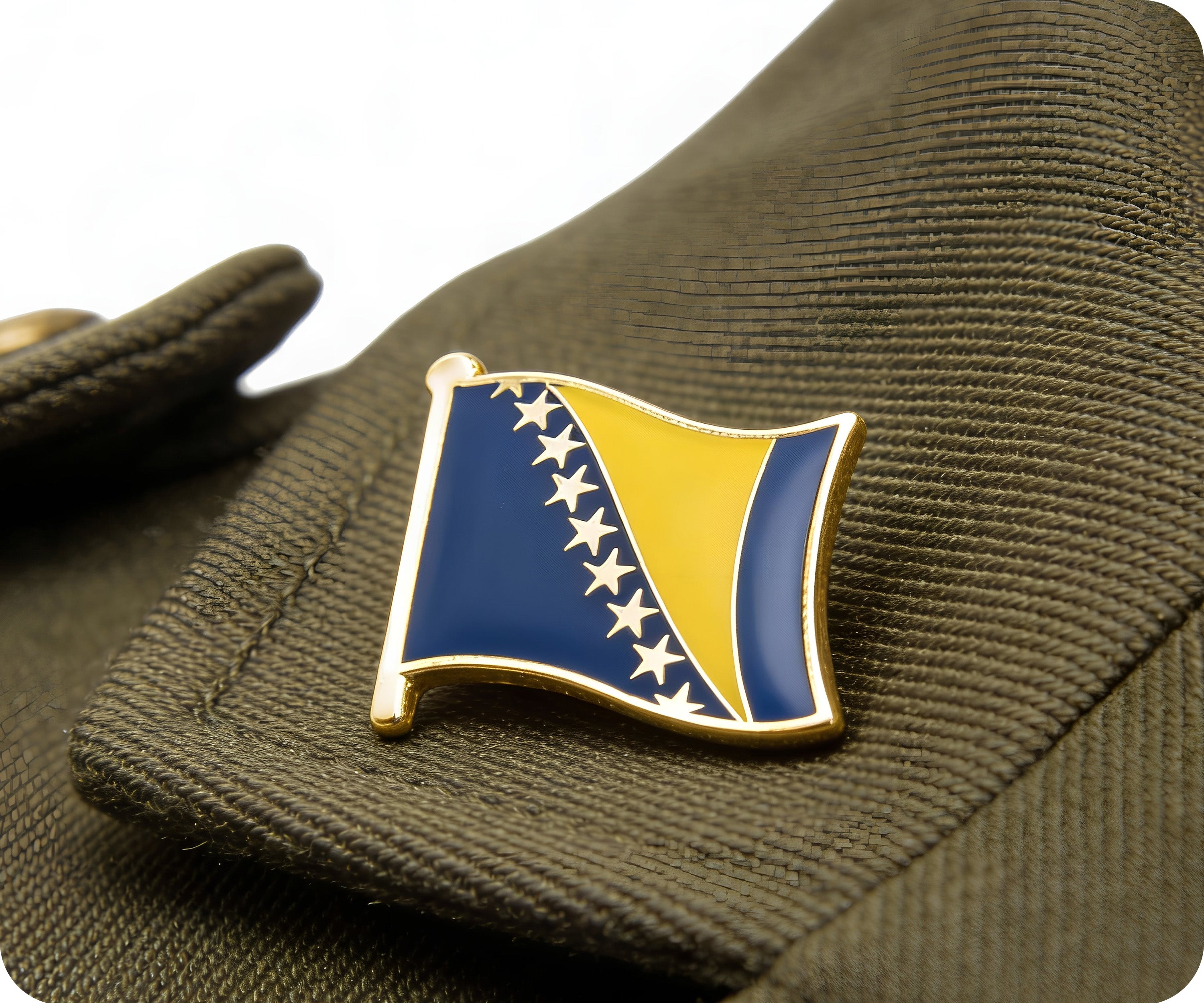 Pin de la bandera de Bosnia y Herzegovina Imagen secundaria del producto