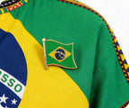 Brazil Flag Pin Badge