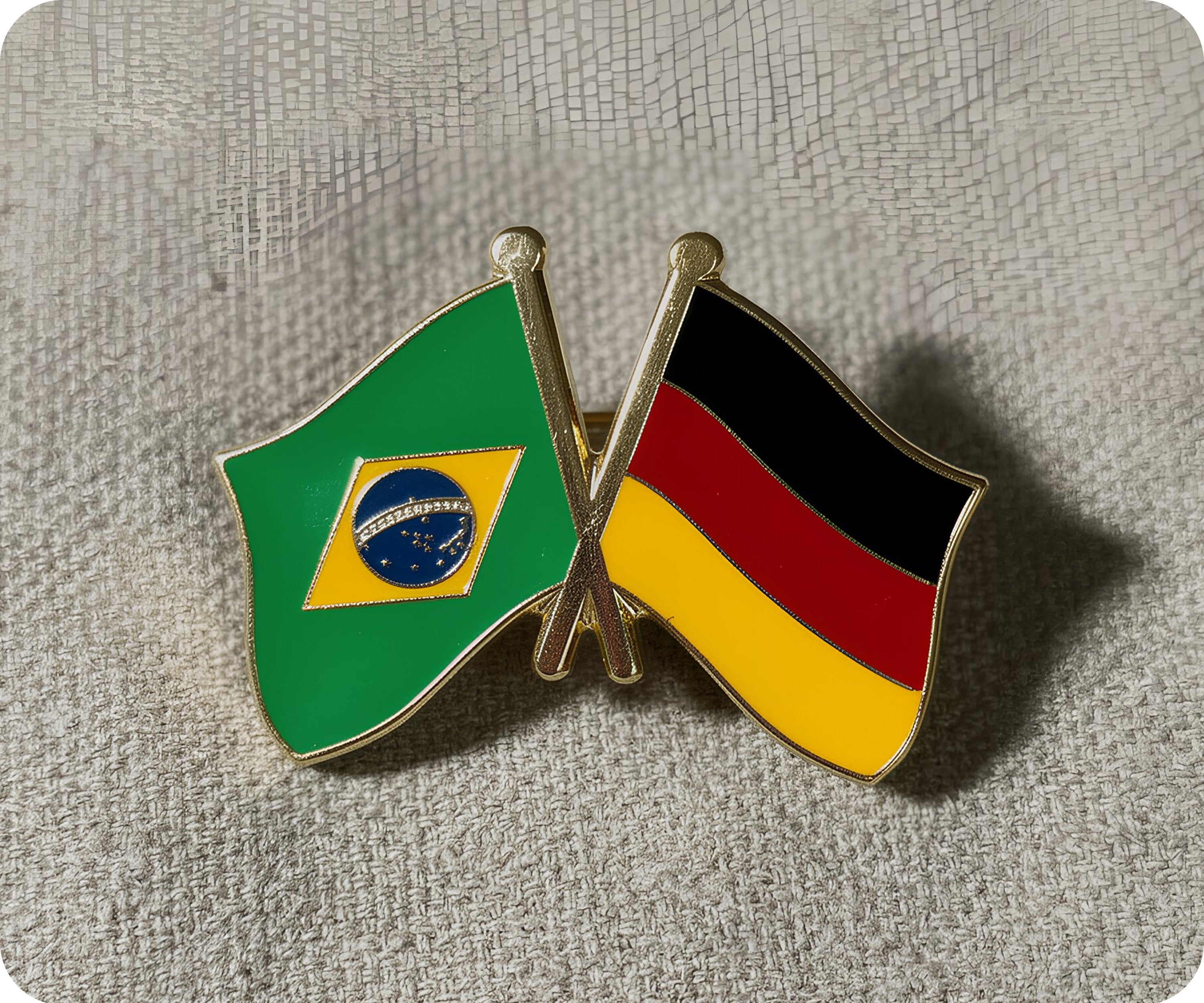 Brazil & Germany Friendship Pin Badge