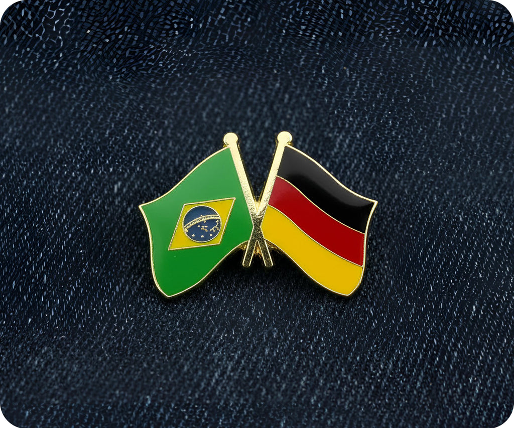 Brazil & Germany Friendship Pin Badge