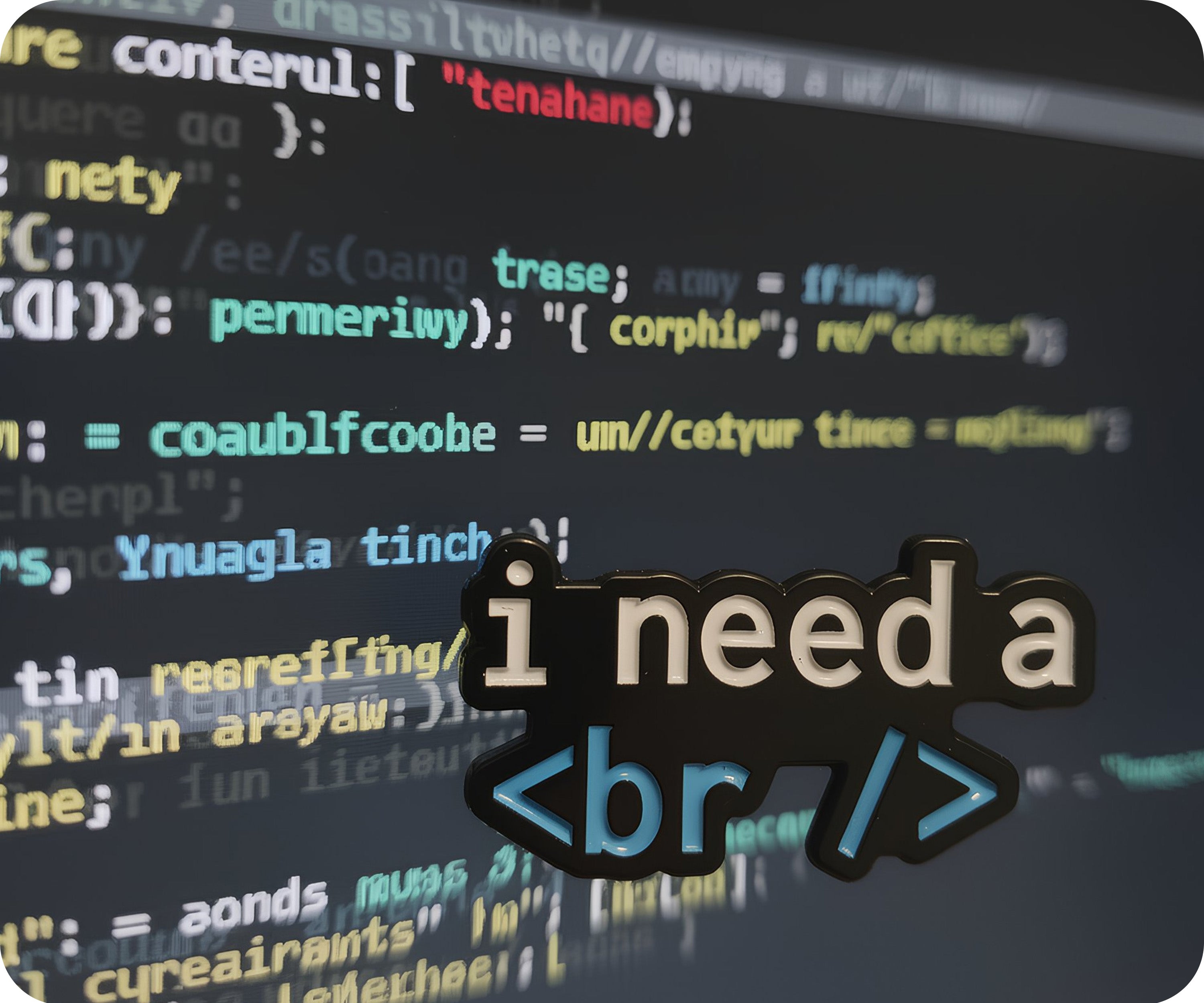 I Need a <br /> Break Coding Pin Badge