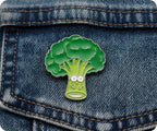 Broccoli Vegetable Pin Badge