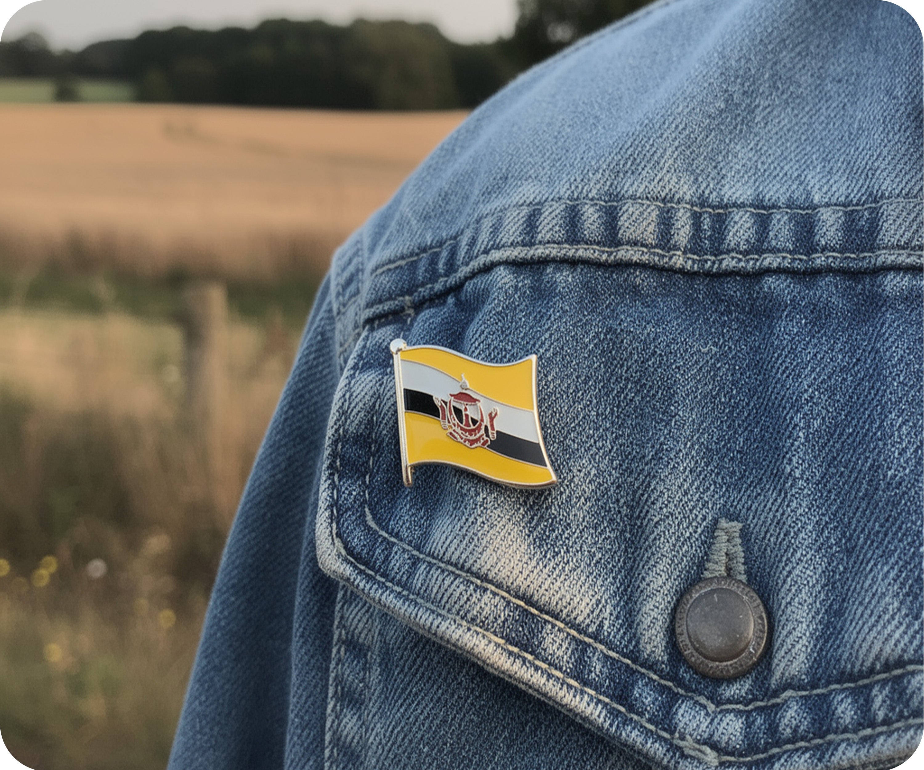 Brunei Flag Pin Badge