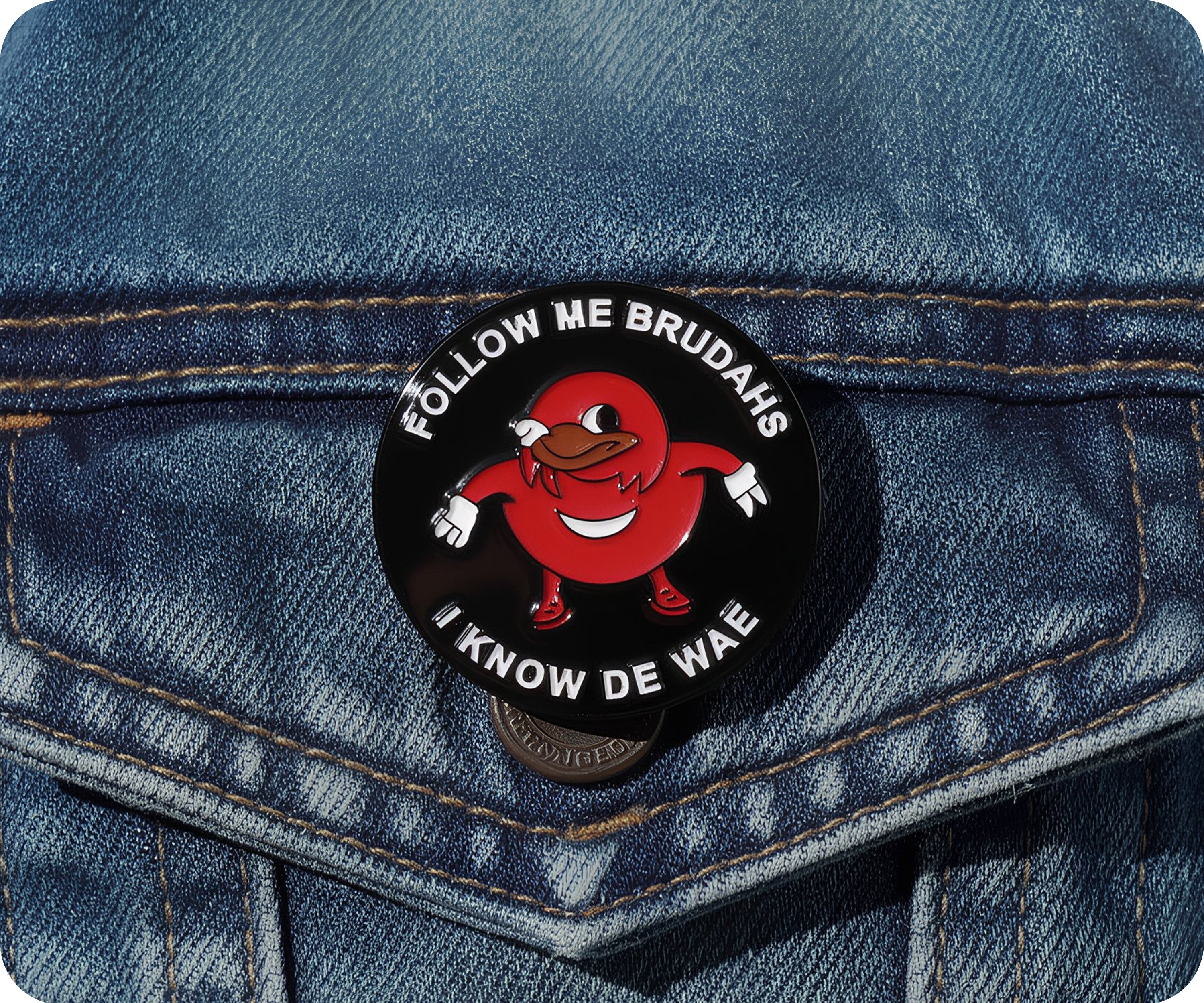 Chat VR Meme 'I Know De Wae'  Pin Badge