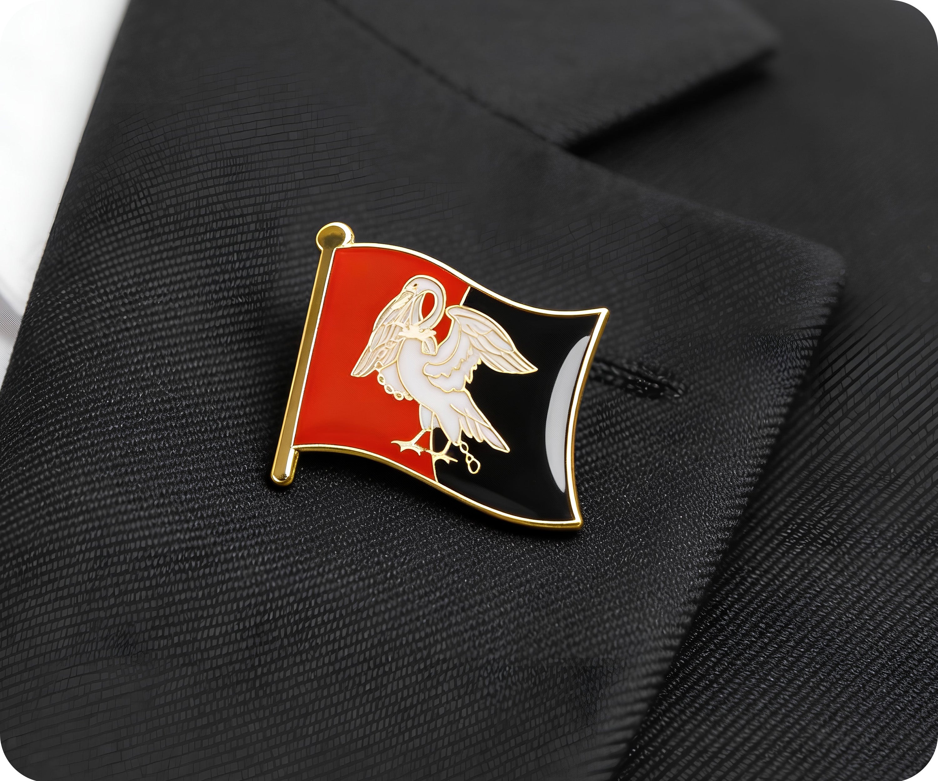 Buckinghamshire Regional English County Flag Pin Badge