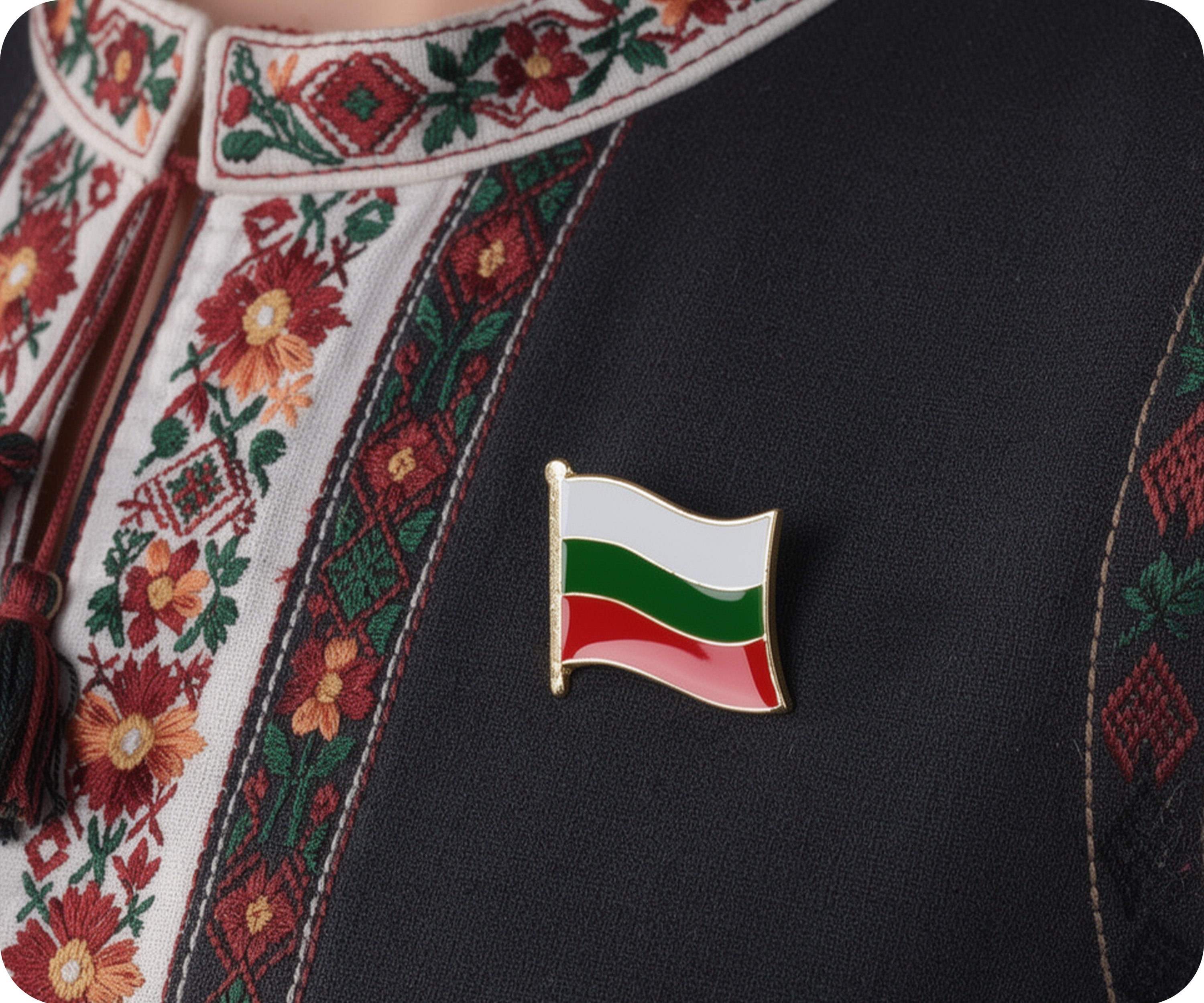 Pin con la bandera de Bulgaria Imagen secundaria del producto