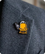 Cute Bullet Character Enamel Lapel Pin Badge