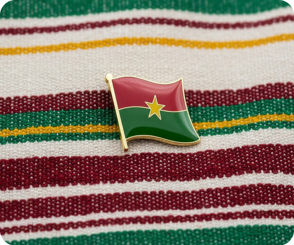 Burkina Faso Flag Pin Badge