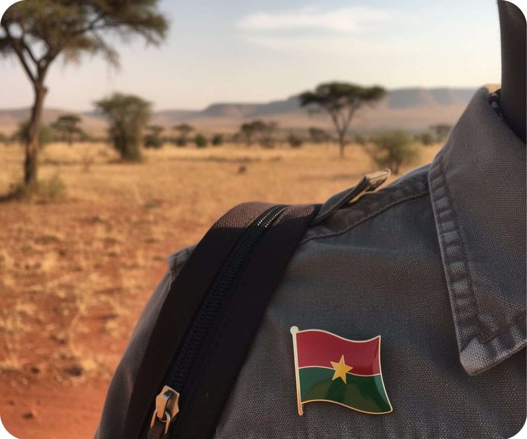Burkina Faso Flag Pin Badge