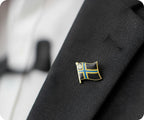 Caithness Scottish County Flag Pin Badge