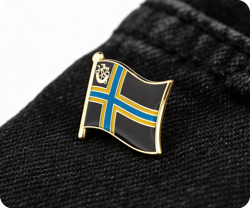 Caithness Scottish County Flag Pin Badge