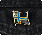 Caithness Scottish County Flag Pin Badge